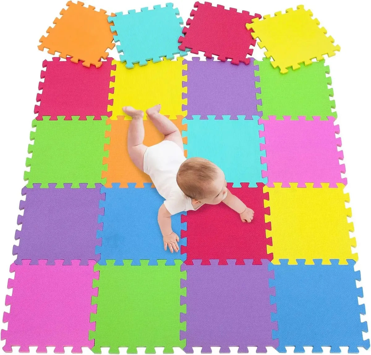 aym store Pack 4 Piso Alfombra Goma Eva Antigolpes  60x60cm DISEÑO-3