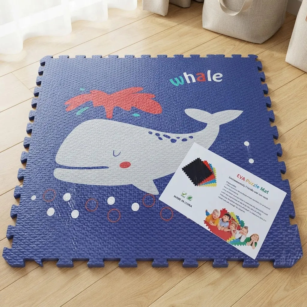 aym store Pack 4 Piso Alfombra Goma Eva Antigolpes  60x60cm DISEÑO-2