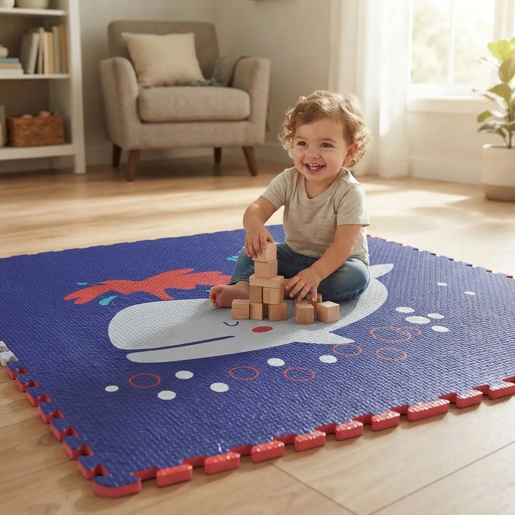 aym store Pack 4 Piso Alfombra Goma Eva Antigolpes  60x60cm DISEÑO-2