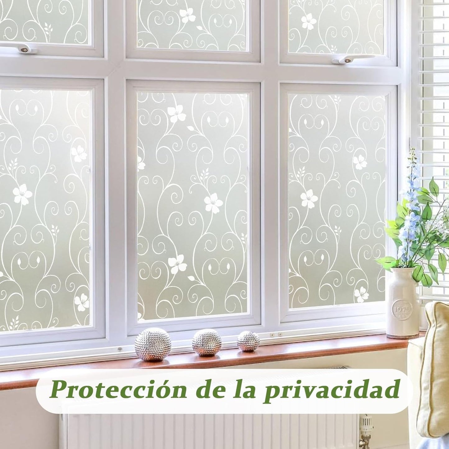 Vinilo autoadhesivo para vidrio o ventanas diseño -3