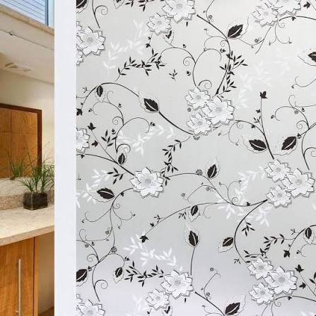 Vinilo autoadhesivo para vidrio o ventanas 2 MTS x 45 cm diseño-1